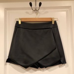 Lord & Taylor vegan leather skort